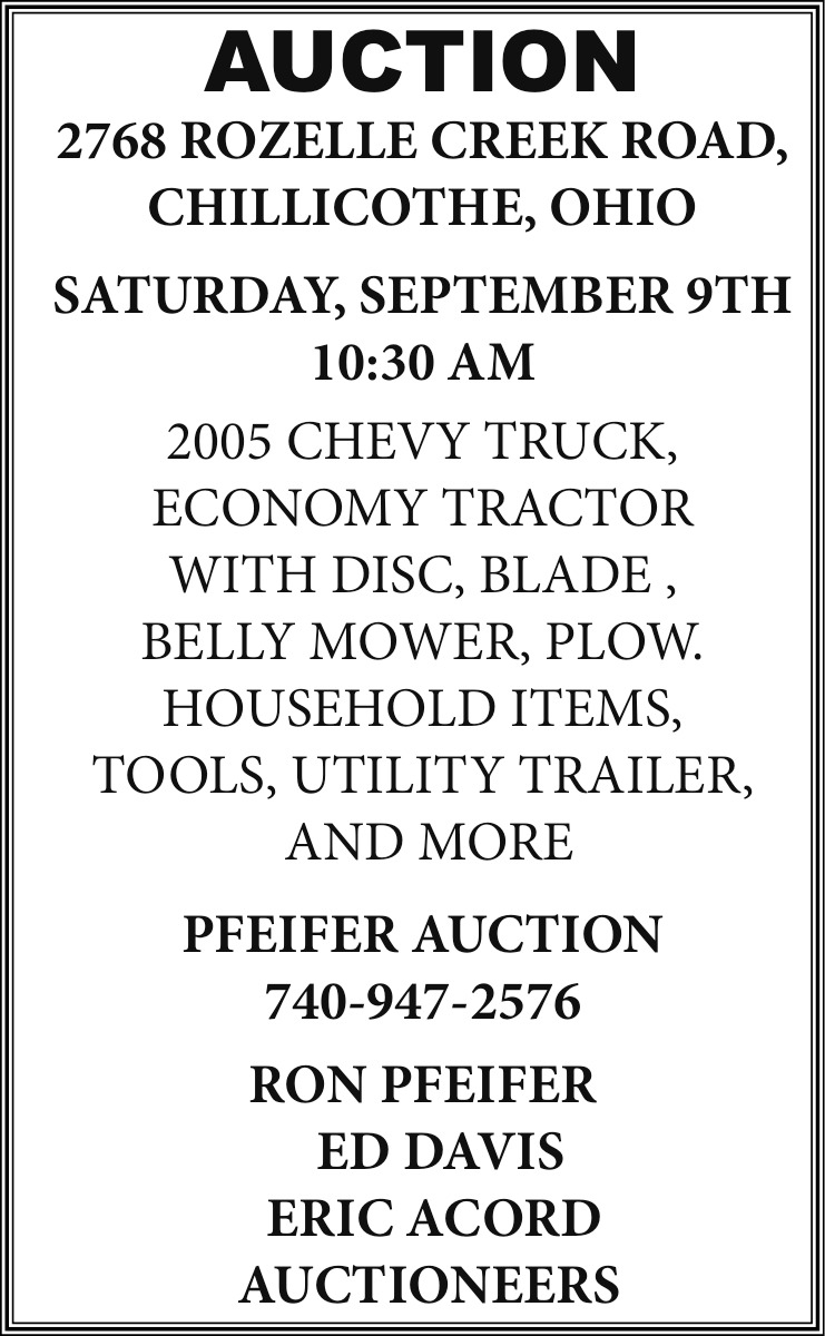 Auction, Pfeifer Auction, Piketon, OH