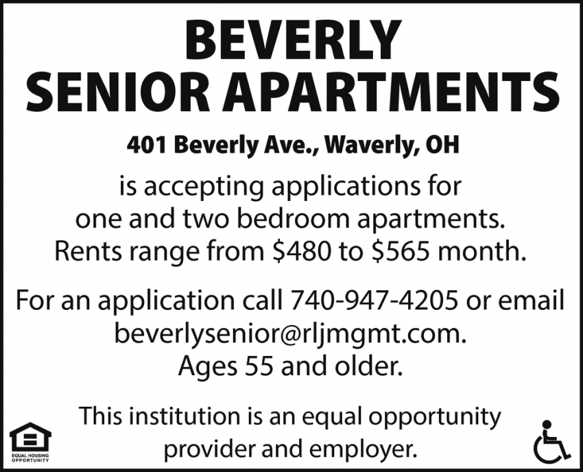 One and Two Bedroom Apartments, Beverly Senior Apartments
