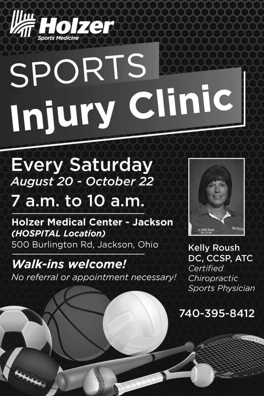 Sports Injury Clinic, Holzer Orthopedics & Sports Medicine, Gallipolis, OH